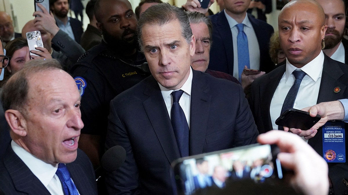 Hunter Biden attorney Abbe Lowell speaks after Hunter Biden walked out of a House Oversight Committee hearing