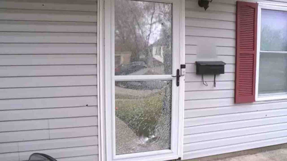 home riddled with bullets