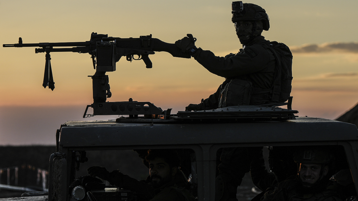 Israeli soldiers near Gaza Strip