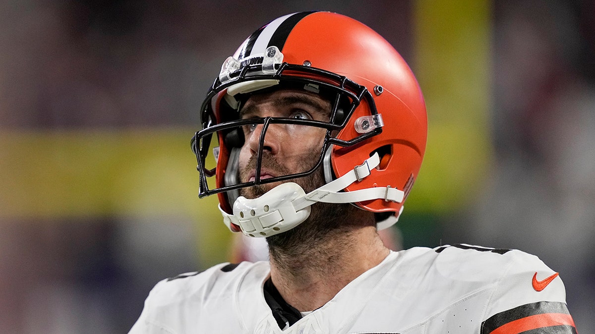 Joe Flacco on field