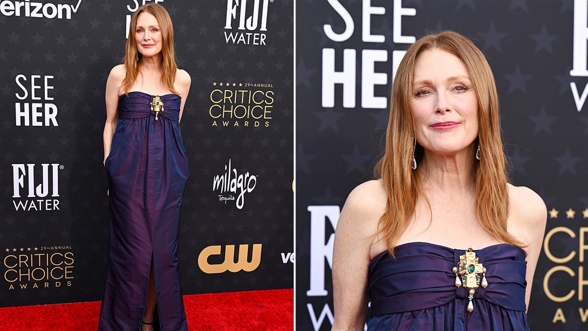 Julianne Moore posing on the red carpet