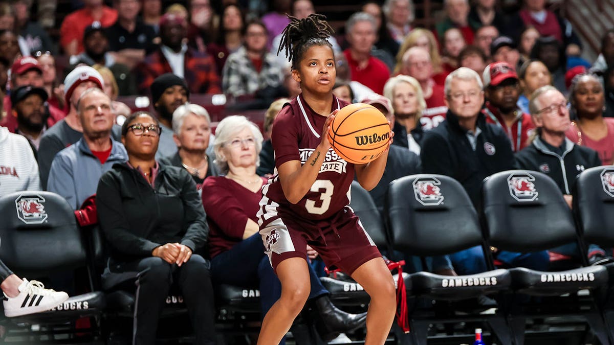 Mississippi State Bulldogs guard Lauren Park-Lane attempts to shoot the ball