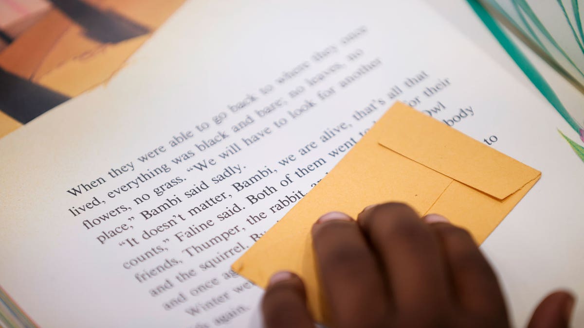 A student reads in an after-school literacy program in Atlanta