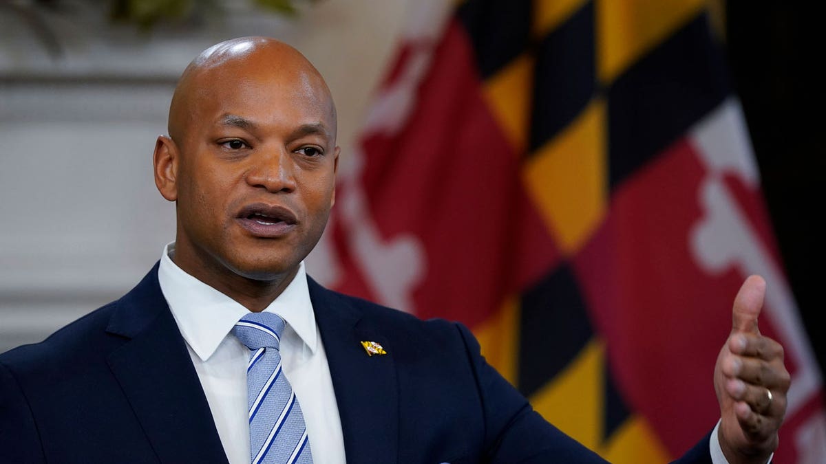 Maryland Governor Wes Moore at a press conference