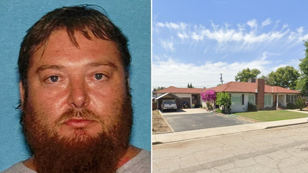 A man who was found dead, left, and a picture of home where his family members were found dead