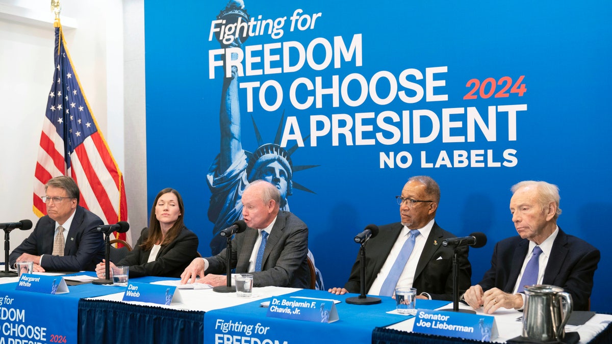 No Labels holds press conference in Washington DC