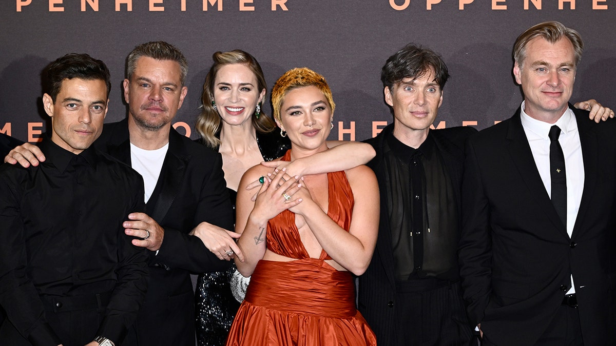 The Oppenheimer cast at the premiere