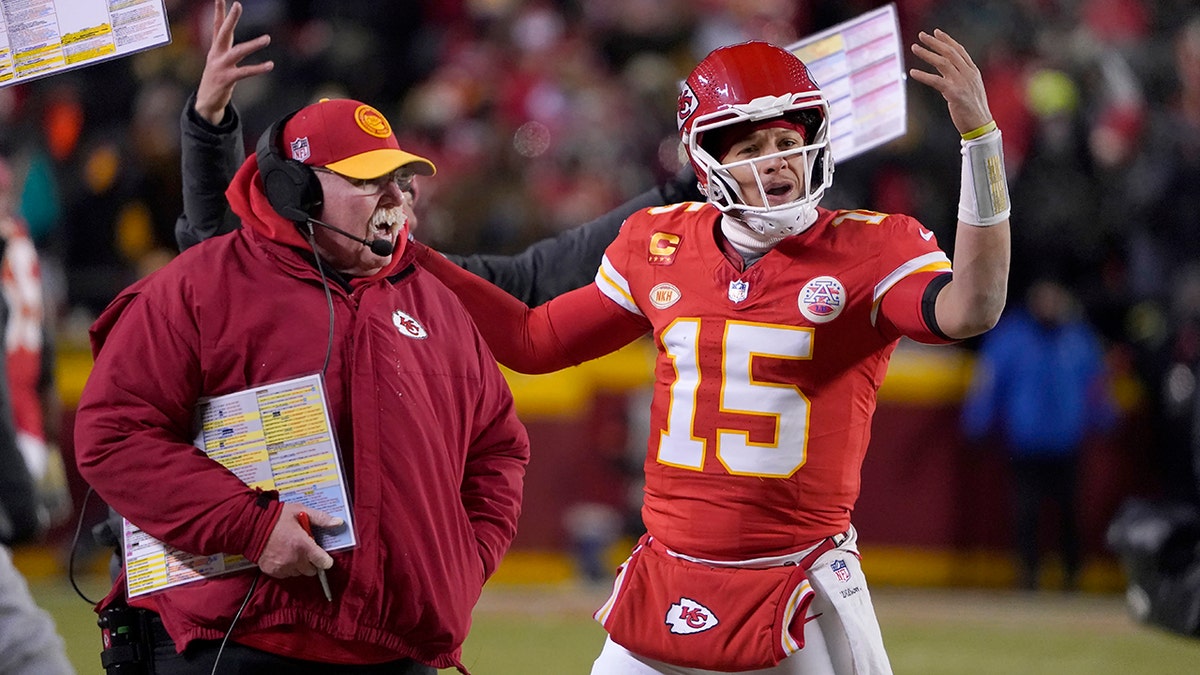 Patrick Mahomes and Andy Reid