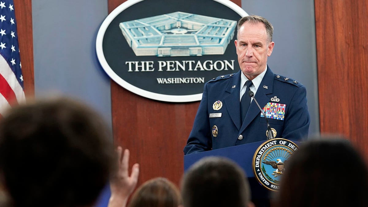 Pentagon spokesman speaking to the press
