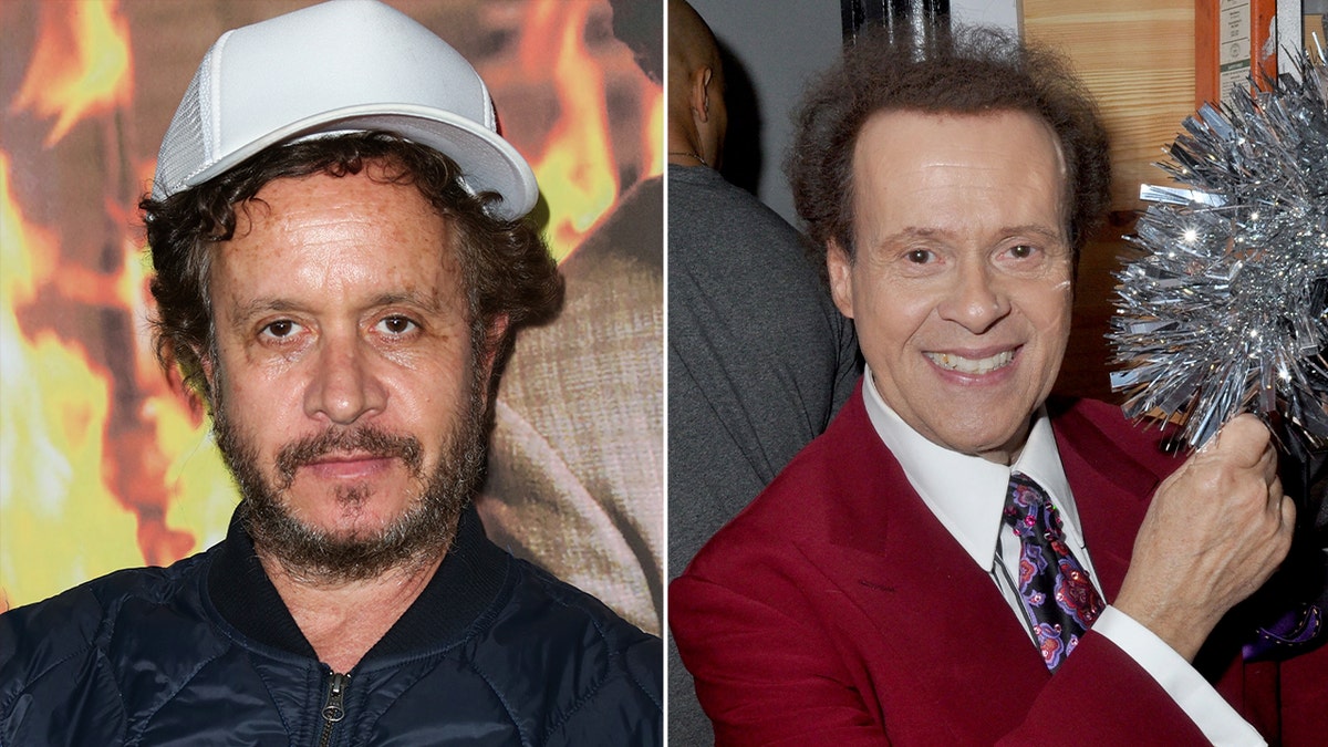 Side by side photos of Pauly Shore and Richard Simmons