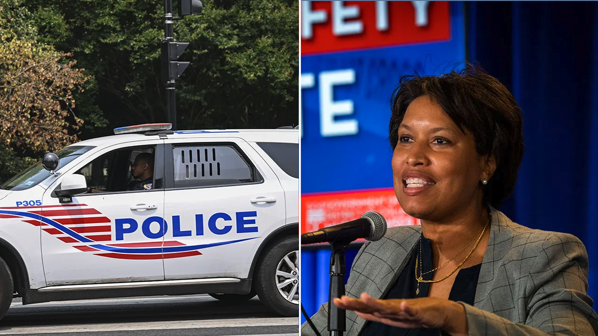 DC Police, DC Mayor Muriel Bowser split image