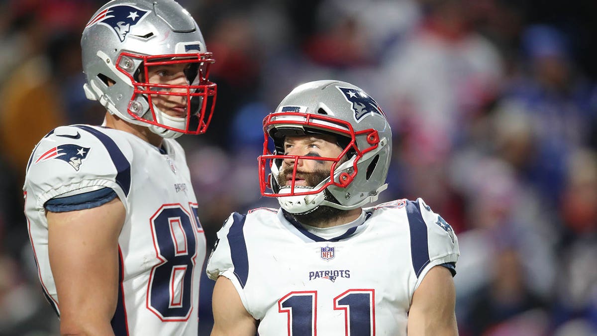 Julian Edelman and Rob Gronkowski