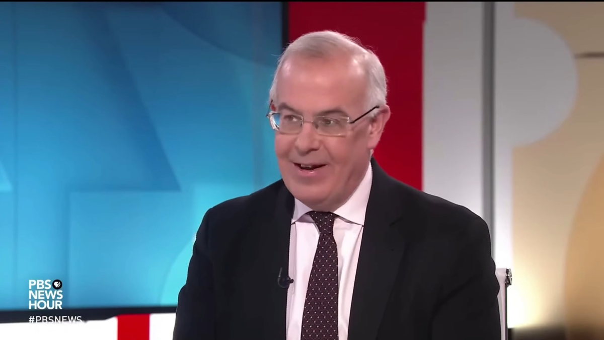 New York Times opinion columnist David Brooks PBS screenshot