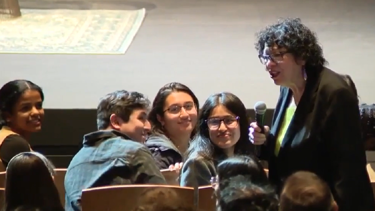 Supreme Court Justice Sonia Sotomayor speaks to students