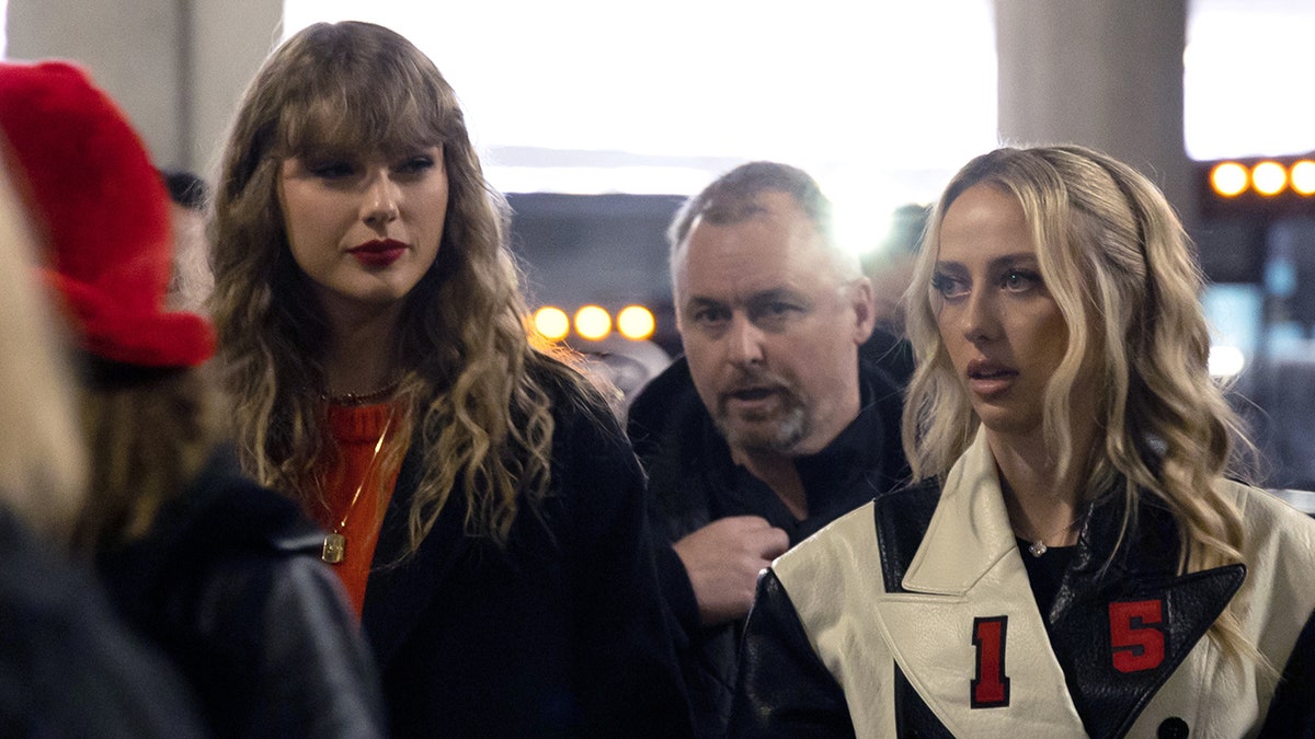 Taylor Swift walks with Brittany Mahomes