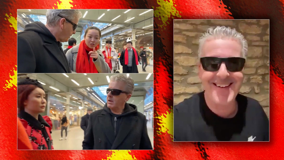 Brendan kavanagh london station chinese nationals viral video