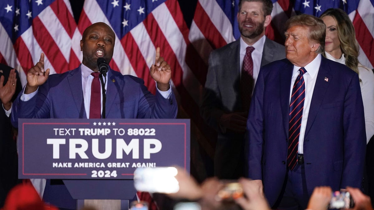 Tim Scott says serving as Trump's running mate is not on his mind