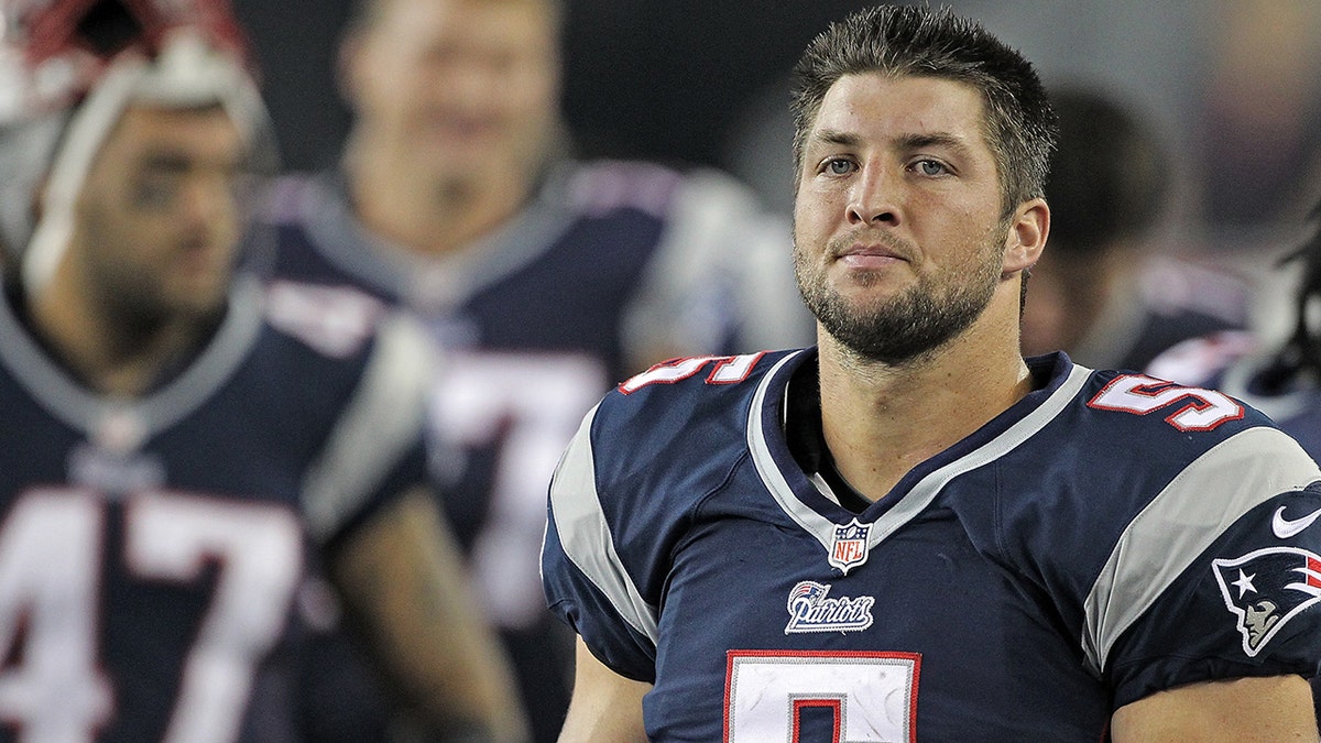 Tim Tebow with Patriots