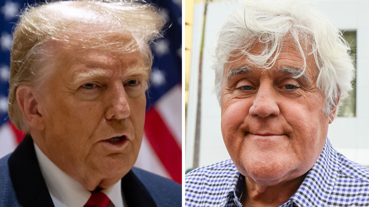 Donald Trump next to Jay Leno