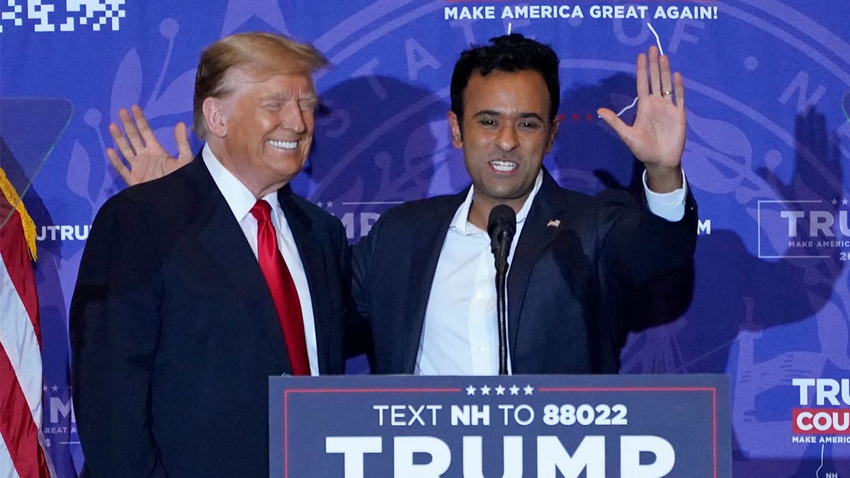 Trump teases future role for Ramaswamy at NH rally: ‘He’ll be working with us for a long time’
