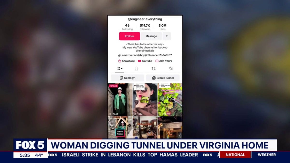 News segment on Virginia TikToker