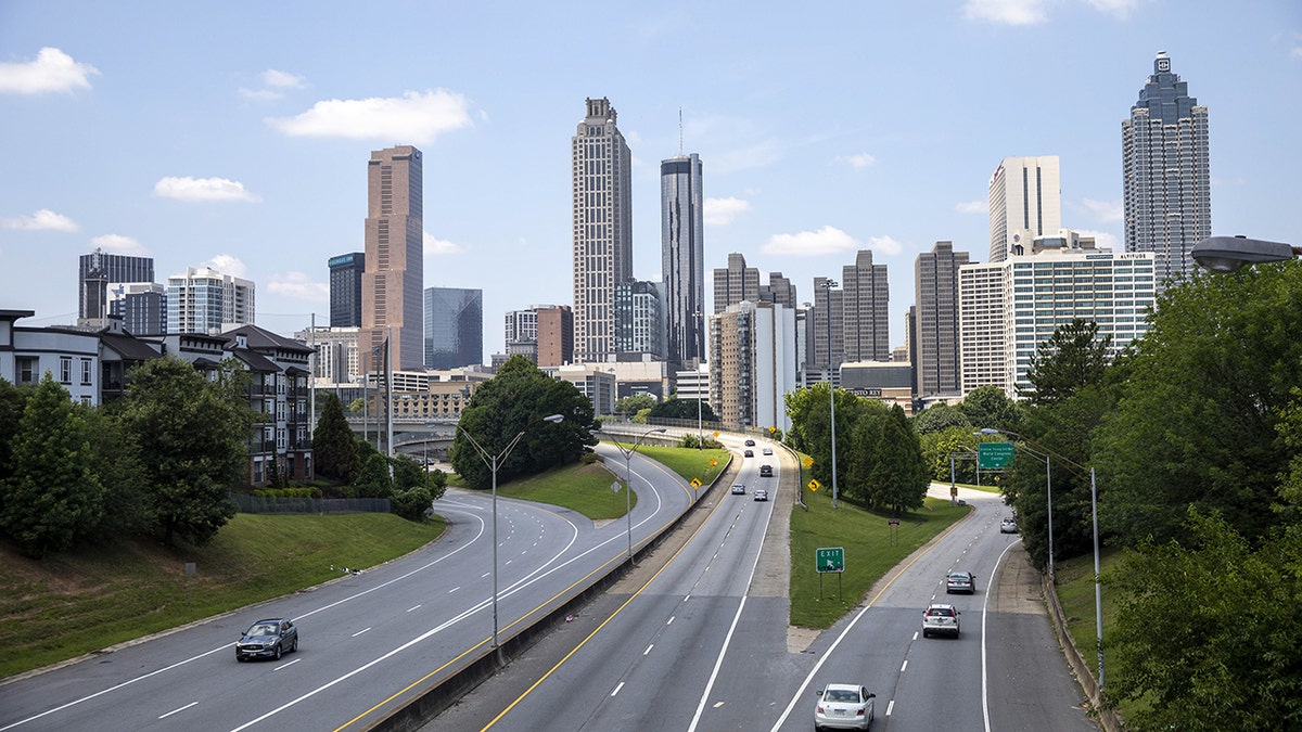The Atlanta city skyline