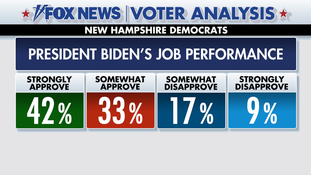 New Hampshire voters on Biden job performance