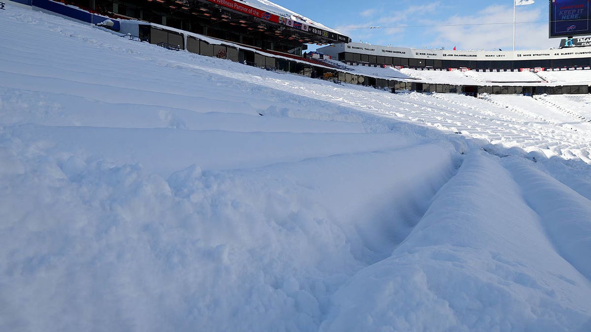 Snow in Bills stadium