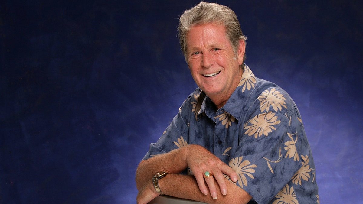 Beach Boys Brian Wilson wears Hawaiian shirt in portrait