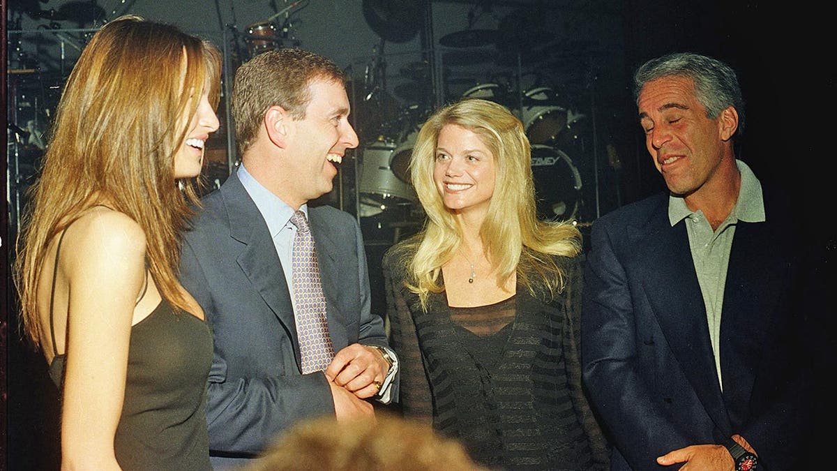 Jeffrey Epstein and Prince Andrew at an event together