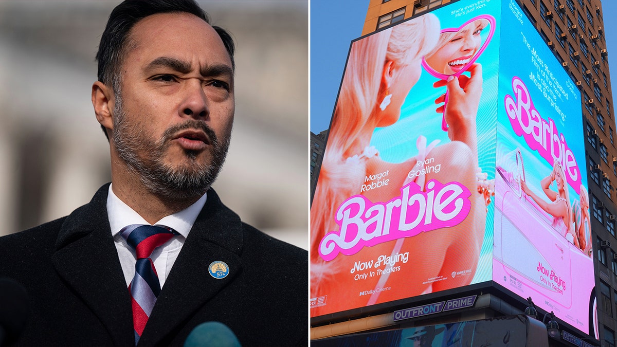 Rep. Joaquin Castro and 'Barbie' movie ad split