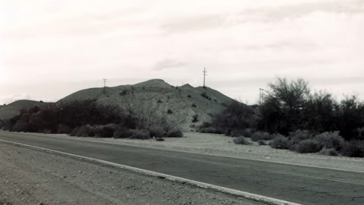 Picture of the side of the road where Claudia's body was found in August 1992