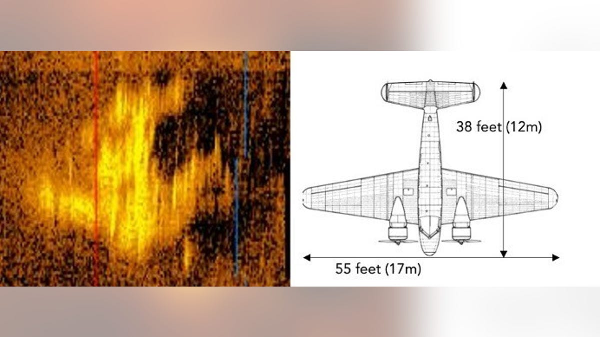 Deep Sea Vision-Sonar image side by side with Earhart