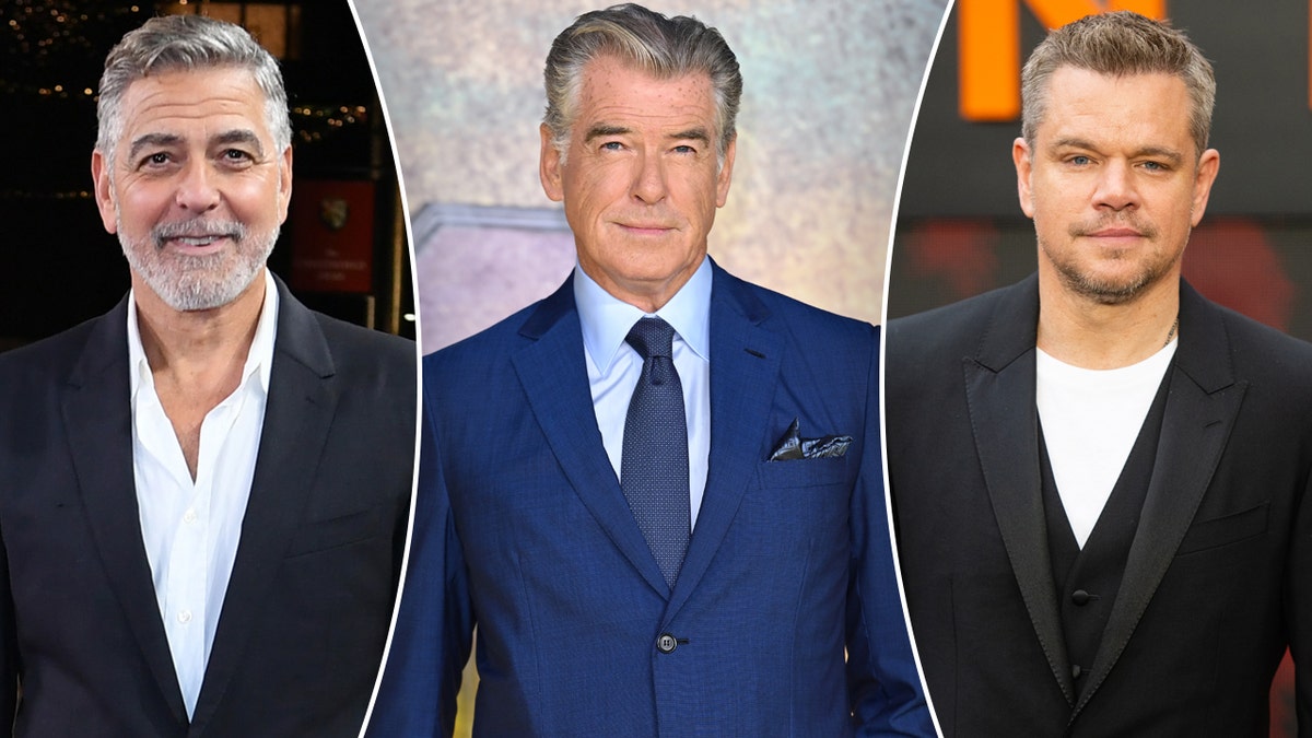 George Clooney, Pierce Brosnan, Matt Damon split