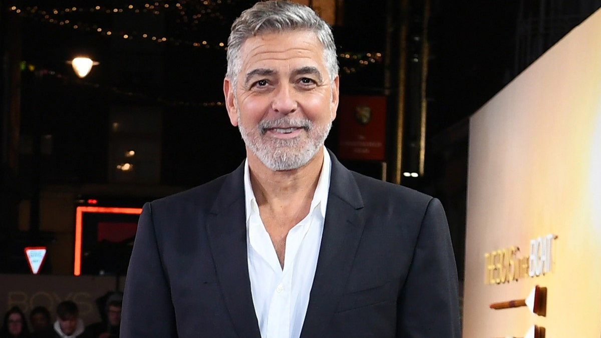 George Clooney astatine  the premiere of "The Boys connected  the Boat"