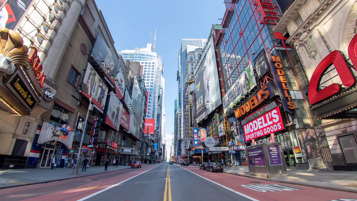 Empty street in New York City