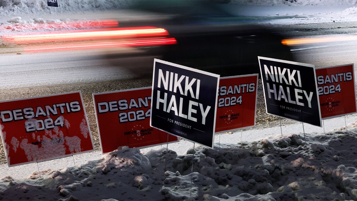 Haley, DeSantis yard signs