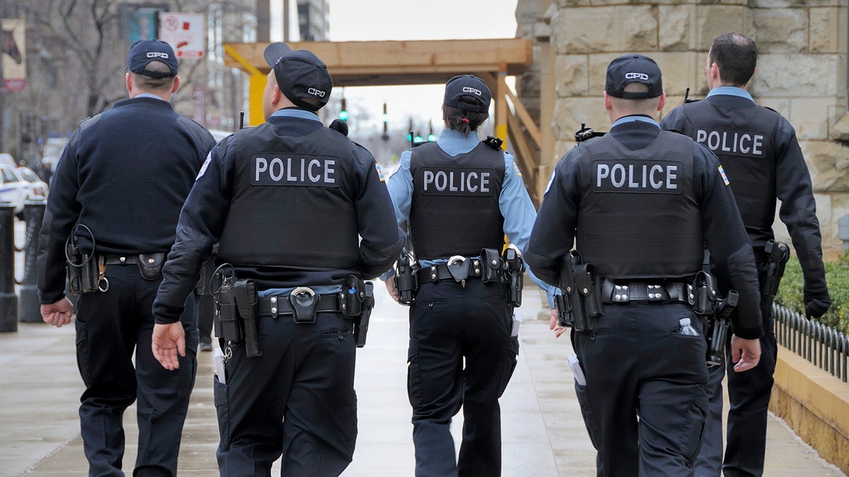 Polícia de Chicago em foto stock