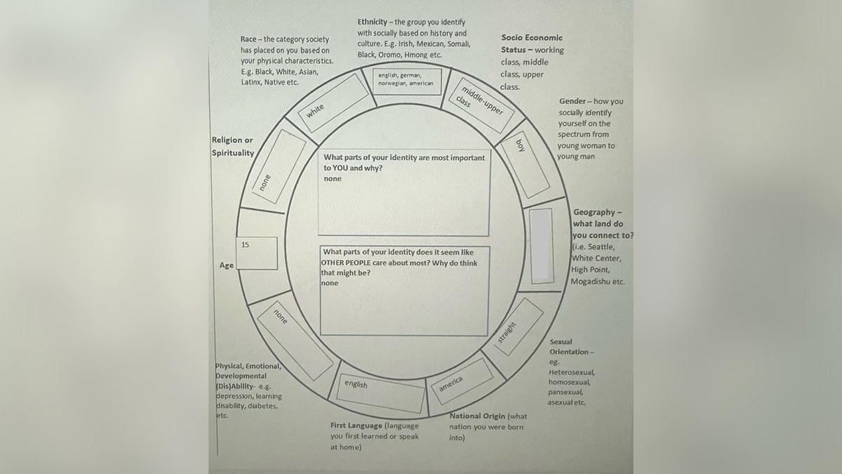 Social identity worksheet