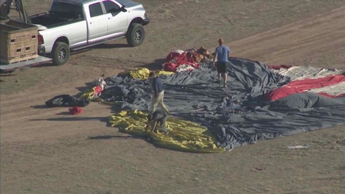 hot air balloon crash site