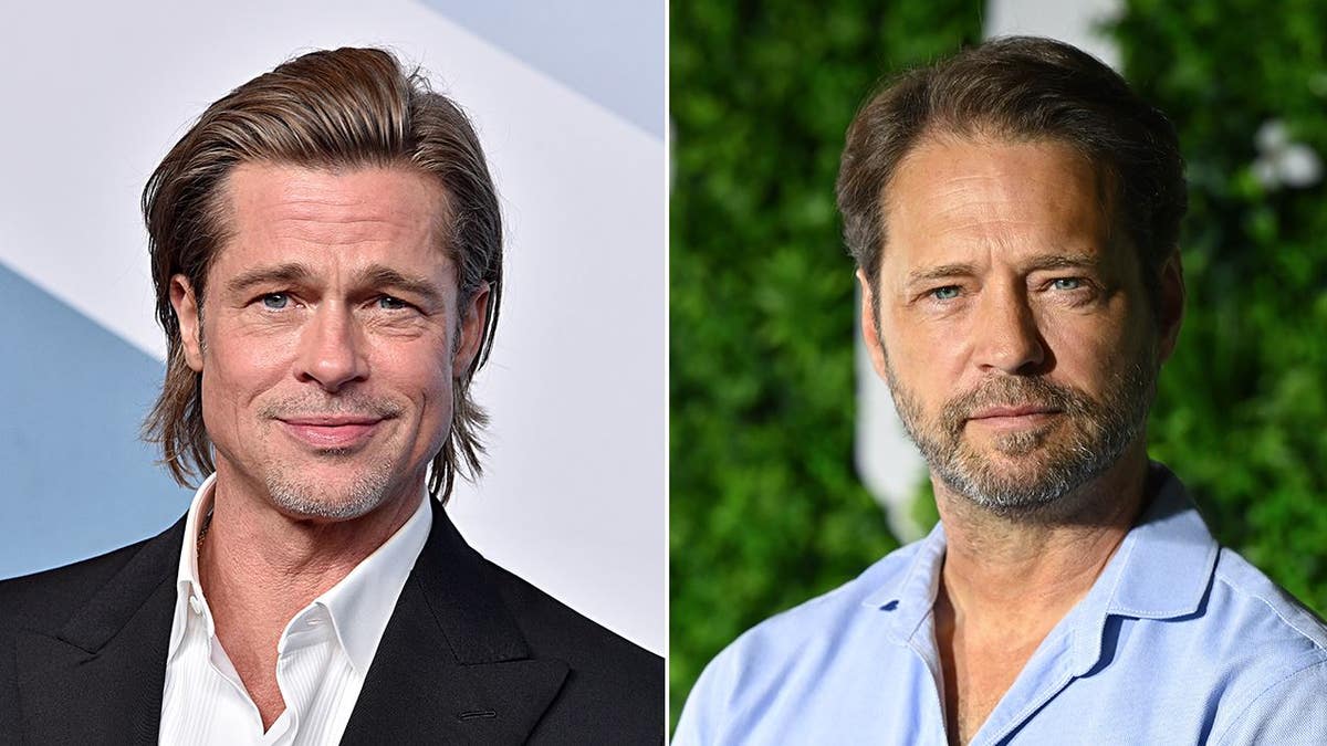 A split of Brad Pitt and Jason Priestley