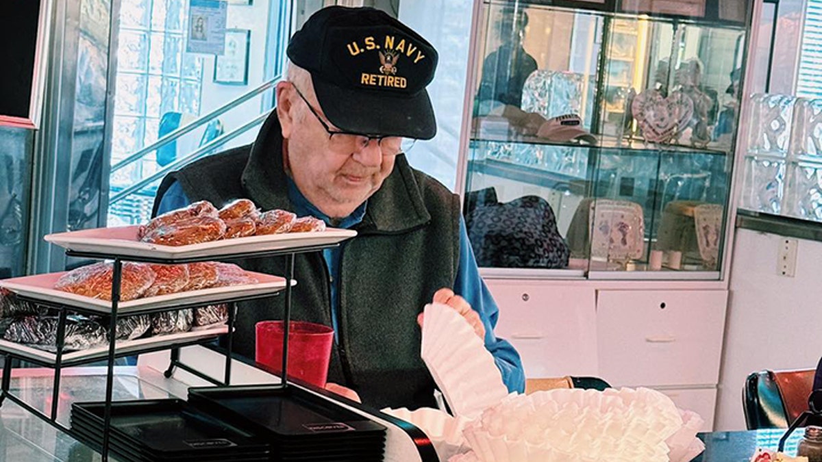 Mr. Lee at the counter