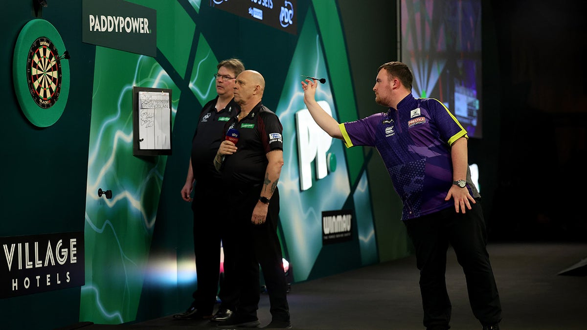Luke Littler çeyrek final maçında