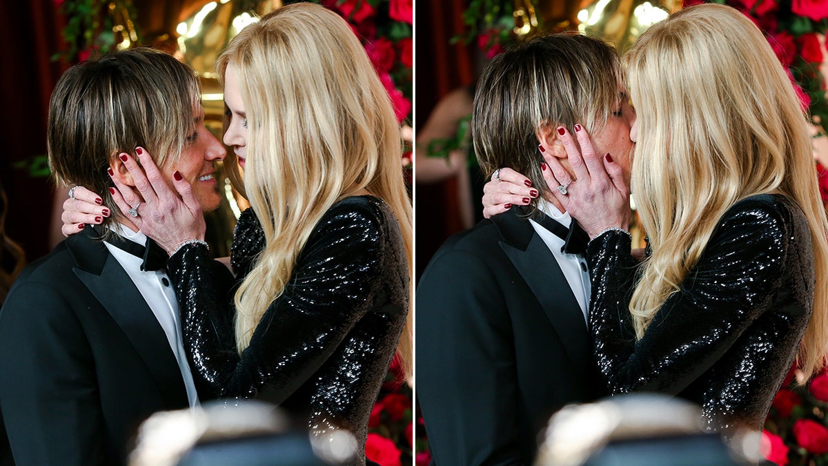 Nicole Kidman and Keith Urban at the Oscars in 2023