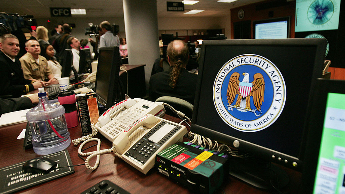 NSA logo on computer