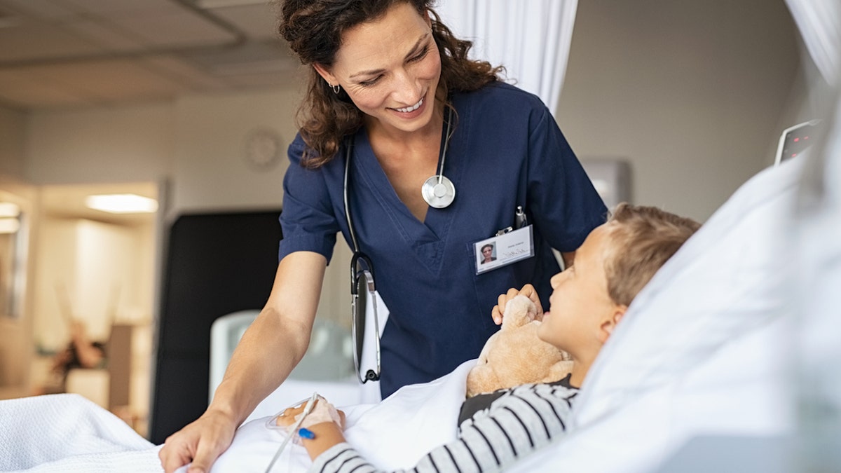 Nurse with child