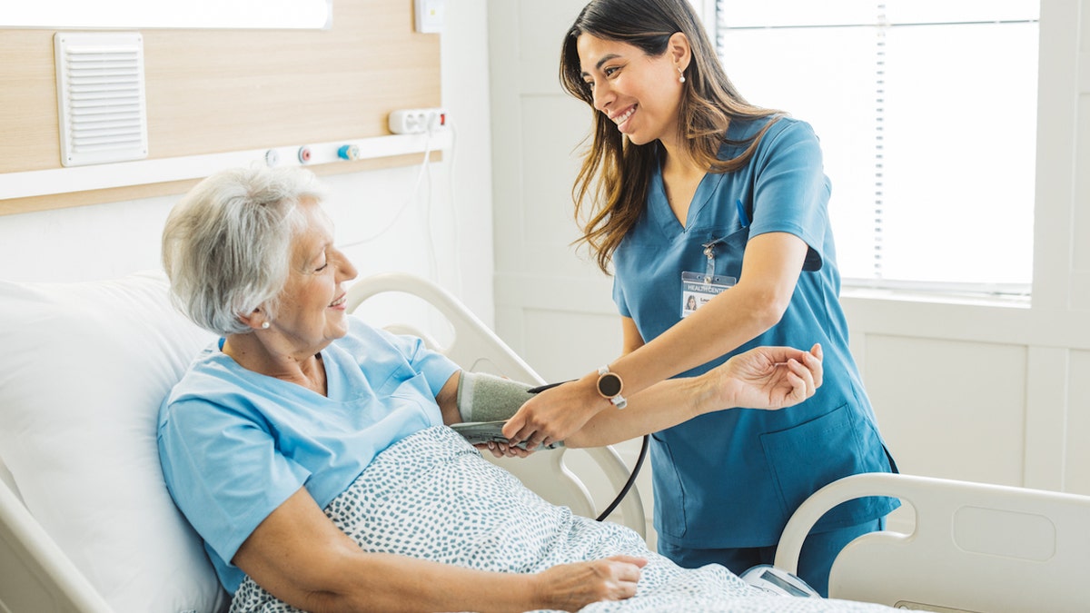 Nurse with patient