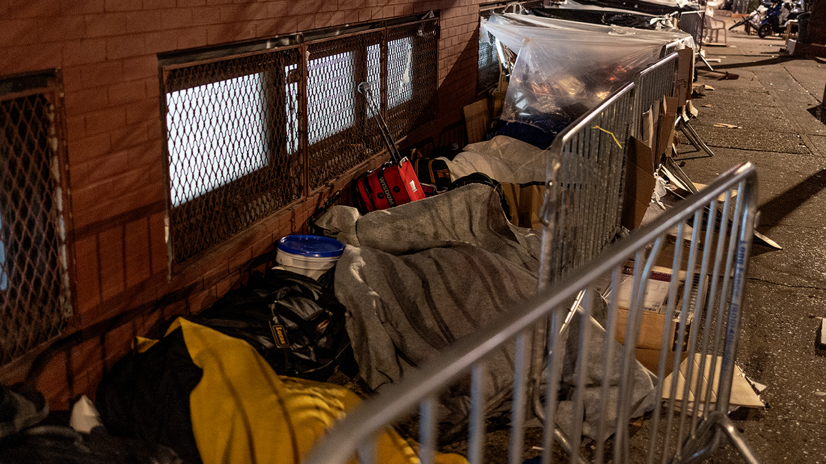 People sleeping on streets of New York City