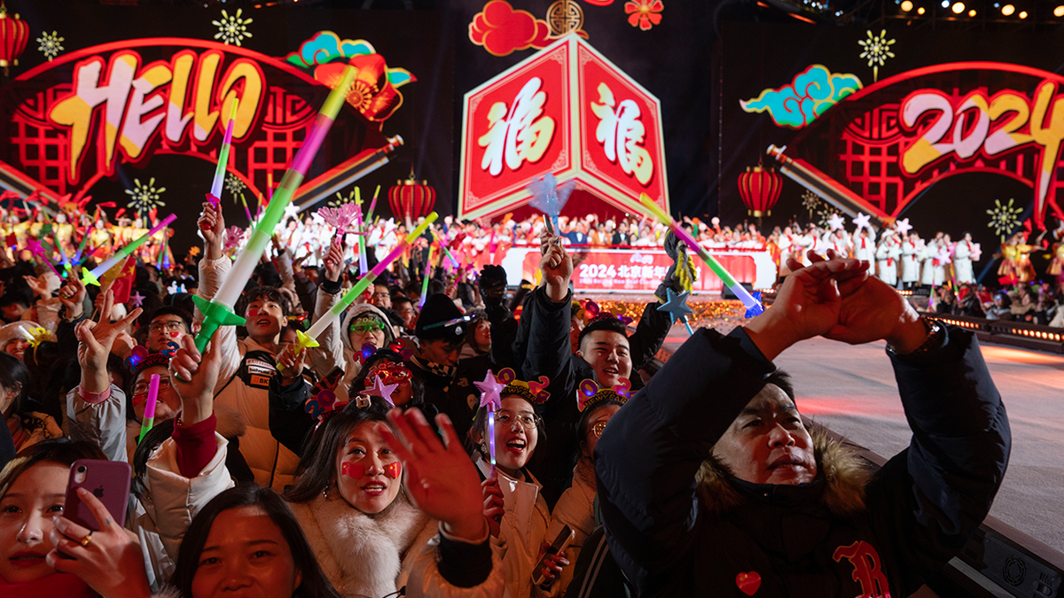 Revelers in China