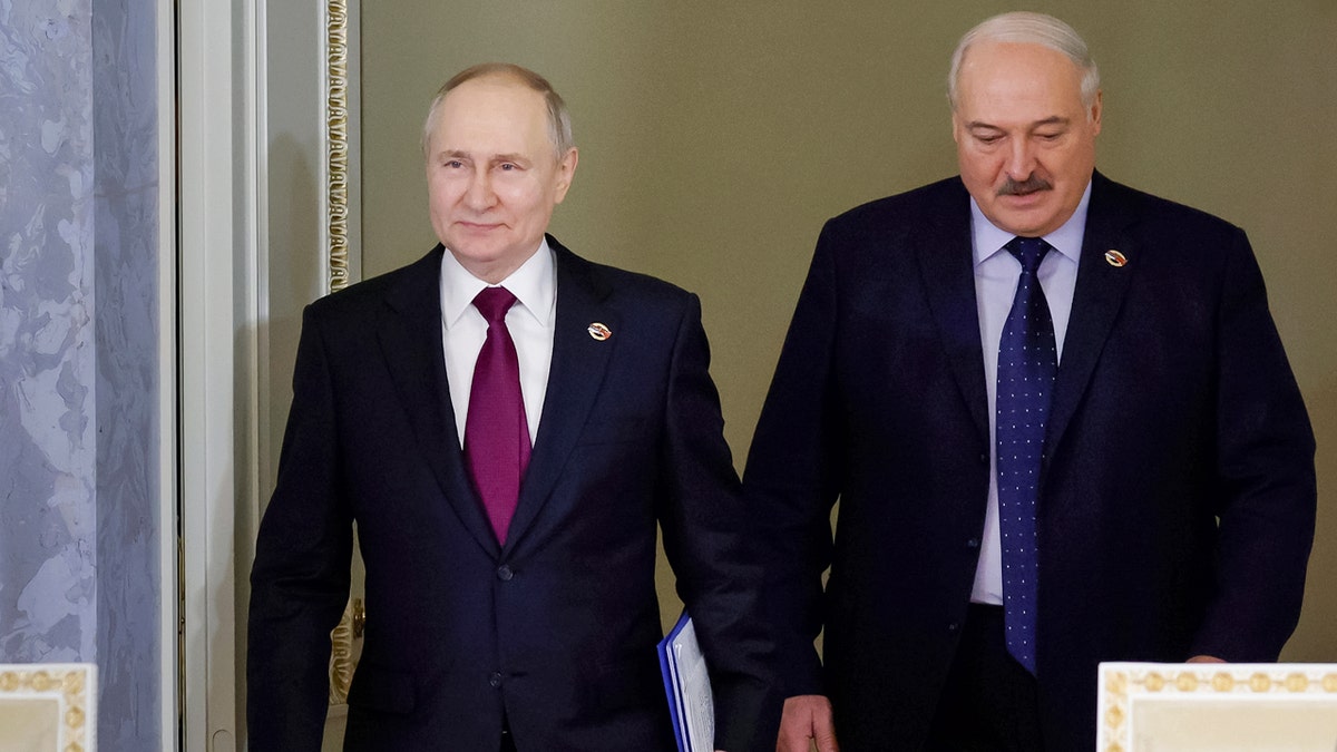 Vladimir Putin and Alexander Lukashenko